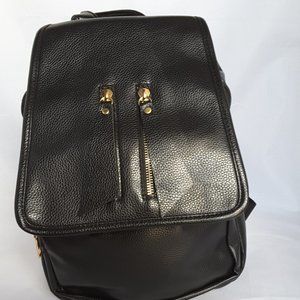 FAUX LEATHER BACKPACK